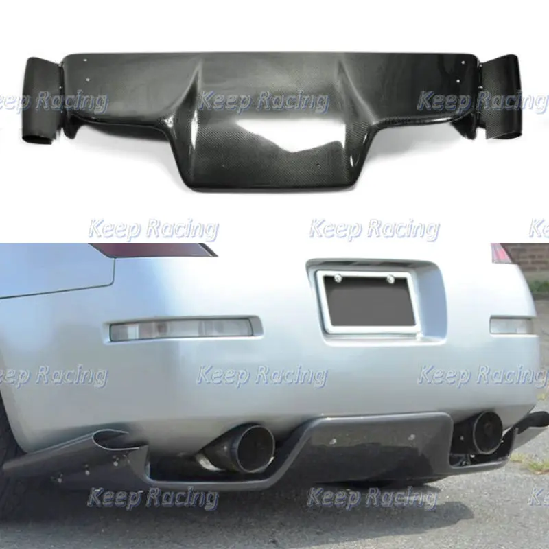 Диффузор заднего бампера из карбона JDM стиля TS для Infiniti G35 Coupe 03-08 Z33 350z, комплект из фибергласа FRP для панели под разделитель.