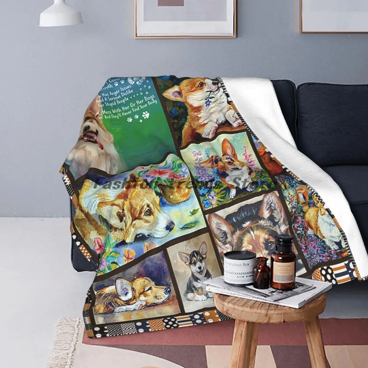 

Christmas French Bulldog Dachshund 3d Printed Fleece Blanket For Beds Hiking Picnic Thick Quilt Warm Throw Blanket Bedspread