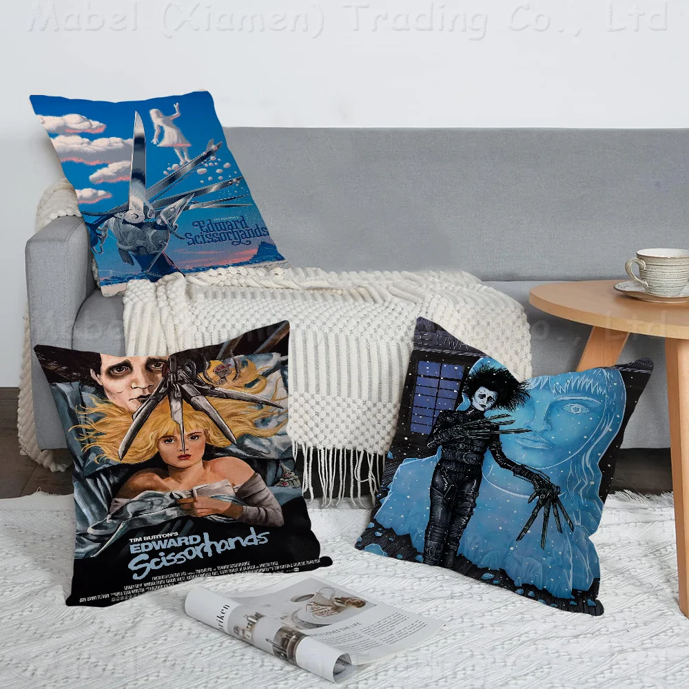 Move Edward Scissorhands Pillow Gift Home Office Decoration Bedroom Sofa Car Cushion CoverPillow Case