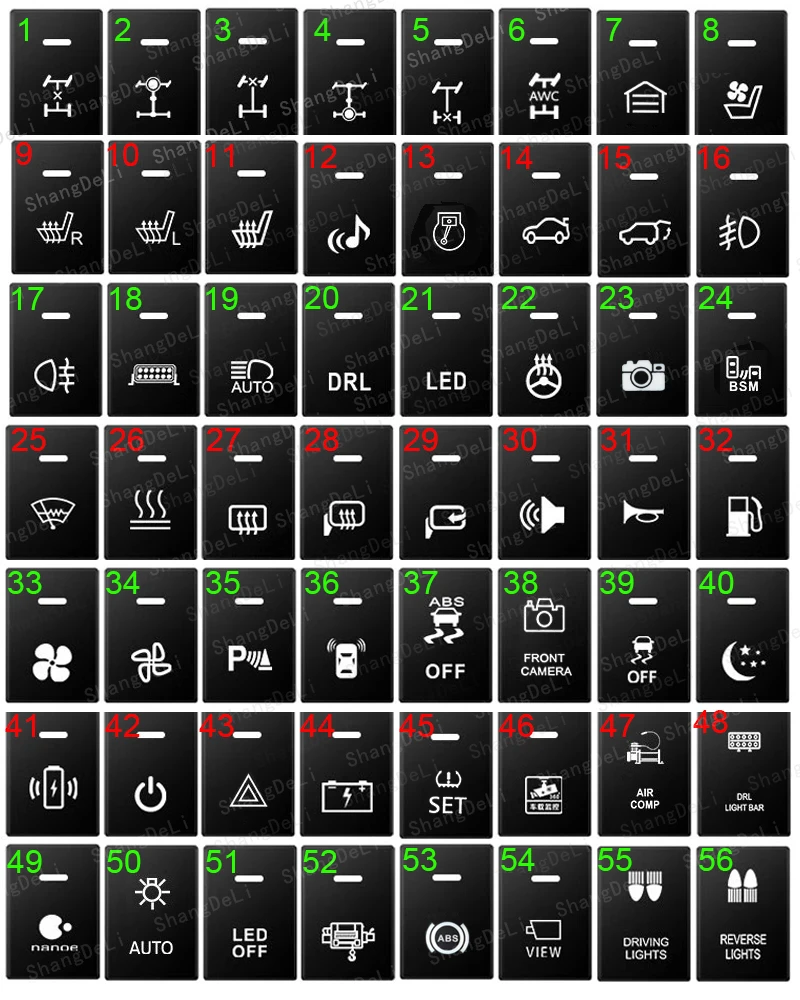 

1 шт., синяя фотовспышка для зеркала заднего вида