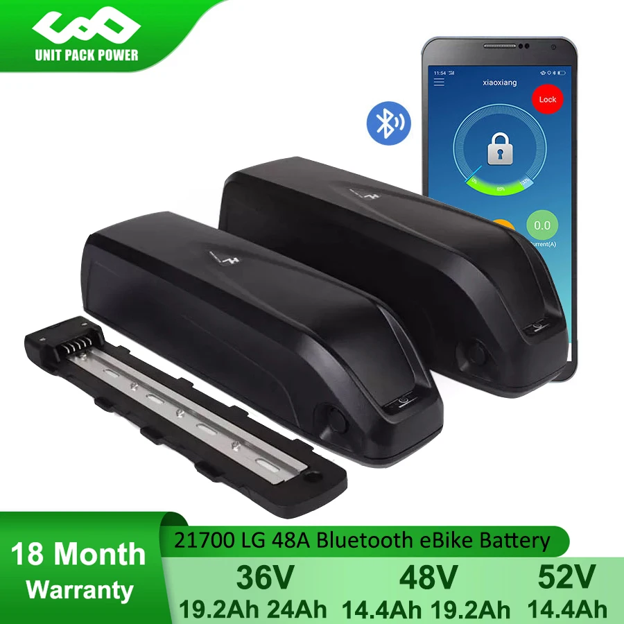 

21700 LG Bluetooth eBike Battery Hailong G70 36V 48V 52V 14.4Ah 19.2Ah 24Ah G56 Battery for 1500W 1000W 750W 500W 250W Motor