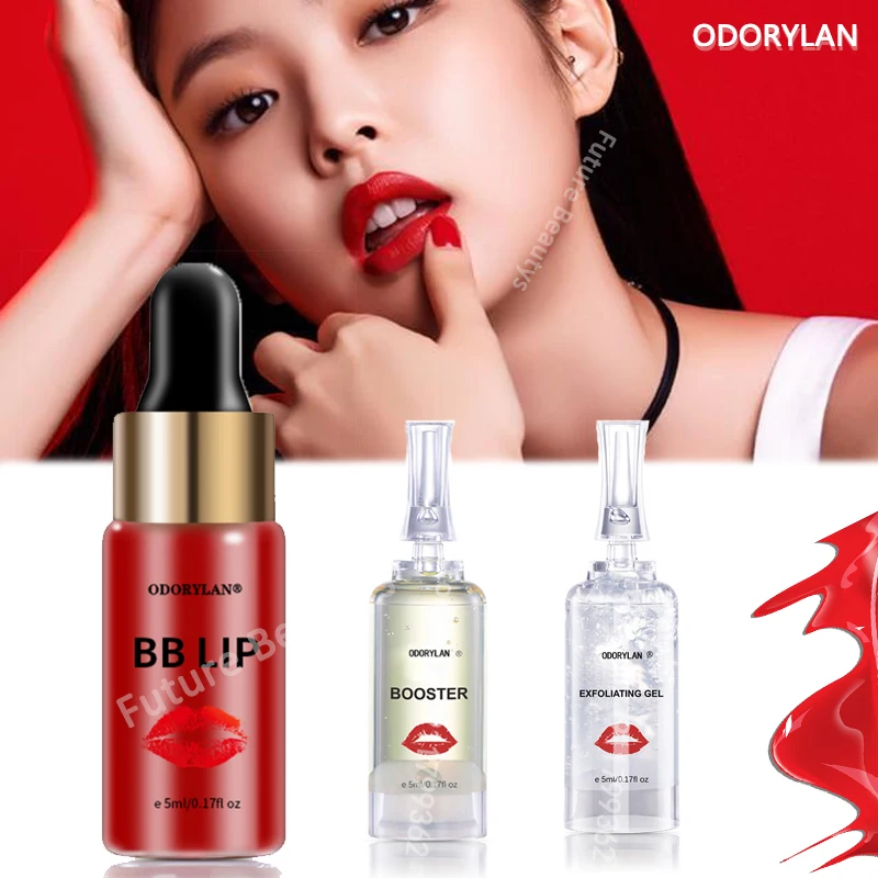 

Korean 5ml BB Lip Serum BB Cream Glow Ampoule Starter Kit Moisturizing Lipstick Serum Kit Lip Gloss Pigment for Mesotherapy