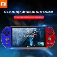 xiaomi retro handheld game console 6 5 inch 8gb portable pocket display x16 with built in 6800 classic games