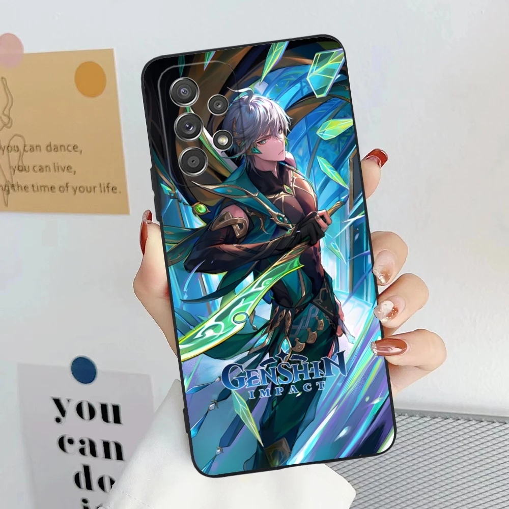Чехол для сотового телефона Genshin Impact alhaiтэм Samsung Galaxy A91 73 71 70 54 53 52 34 24 23 21 S 5G черный