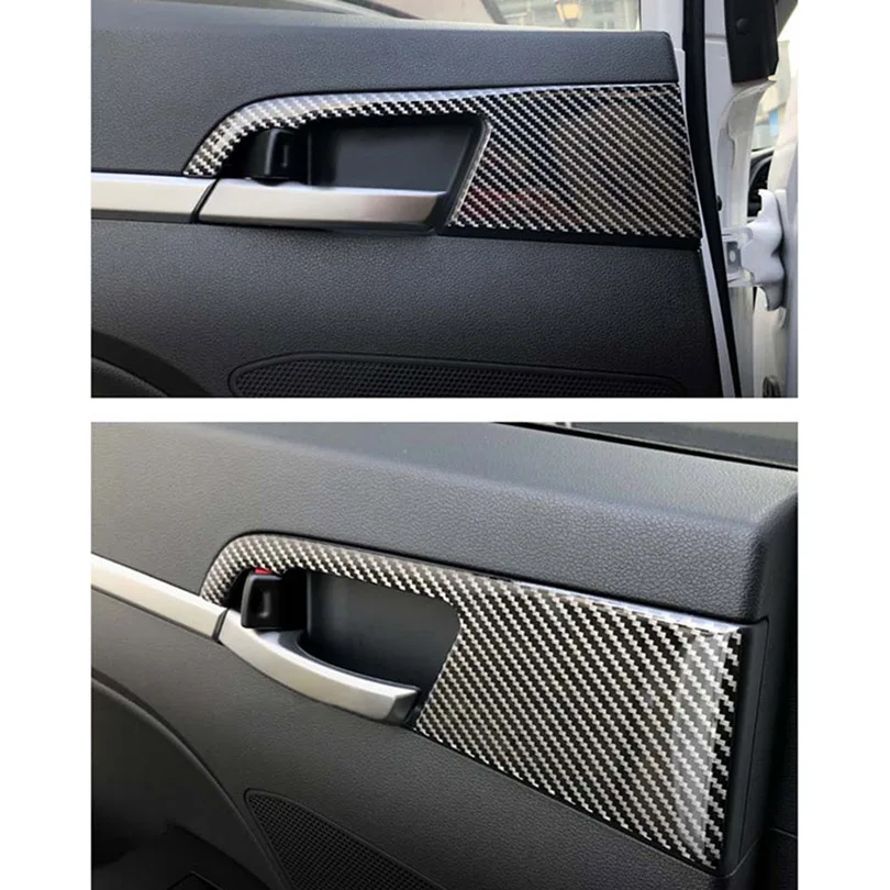 4 шт. Спортивная защитная рамка из углеродного волокна для Hyundai Elantra 2017 2018 2019