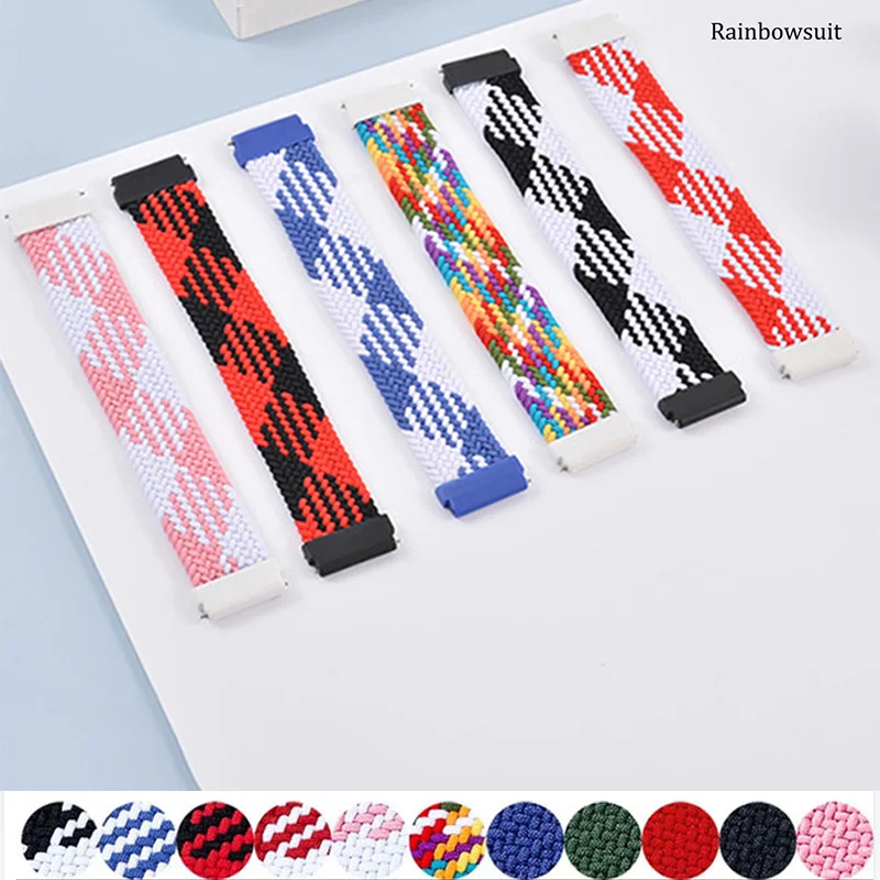 

Braided Smartwatch For Samsung Galaxy watch 4 classic strap 46mm/42mm/active 2/Gear S3 bracelet 20mm/22mm Galaxy watch 3 Bands