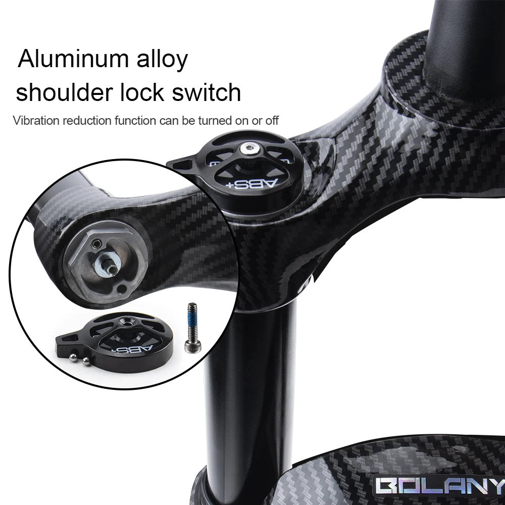 Вилка BOLANY для пневматической подвески Велосипедная вилка с узором из углерода 27