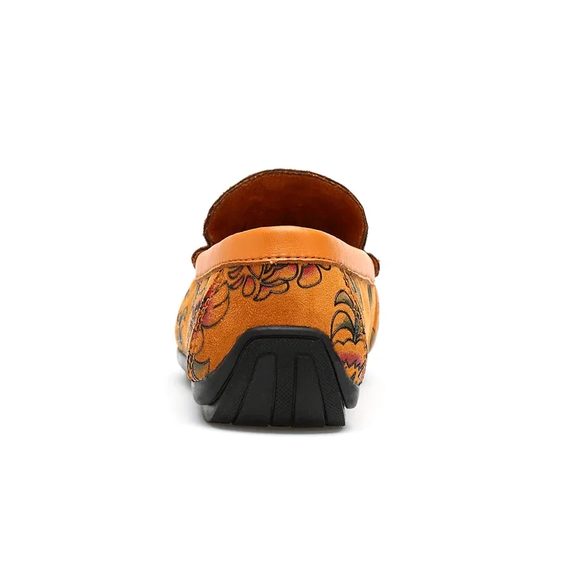 Мужские повседневные туфли роскошные брендовые дышащие мокасины без застежки