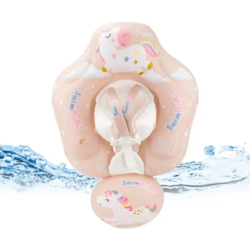 

Inflatable Baby Pool Float Ring Free Swimming Baby Inflatable Buoy Anti-Rollover Design Kids Swimming Ring Underarm Ring