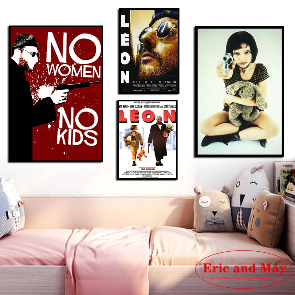 

Leon Pop Movie Posters And Prints Canvas Painting Pictures On The Wall Vintage Poster Decorative Home Decor Quadro