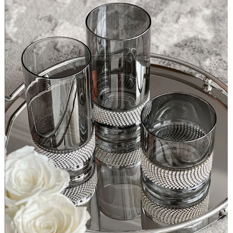 

High-value whiskey wine glass diamond fairy glass crystal glass juice glass cold water glass