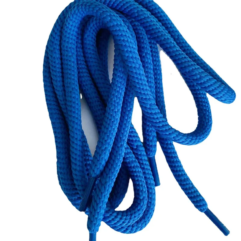 1 Pair 1cm Bold Round Shoelaces For Canvas Sneakers Women Men White Casual Sports Skateboard  Bread Shoes laces