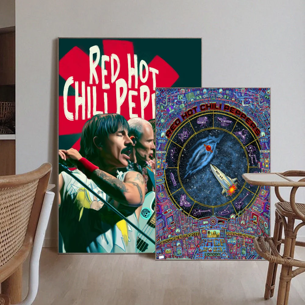 Аниме постеры R-Red Hot-Chili Peppers клейкие декоративные картины настенное искусство