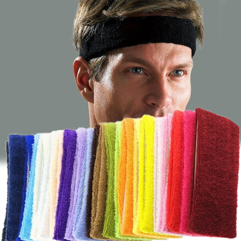 

2/1Pcs Colorful Sports Headband Women Men Yoga Fitness Stretch Sweatband Unisex ElasticElasticity Towel Absorb Sweat Headwear