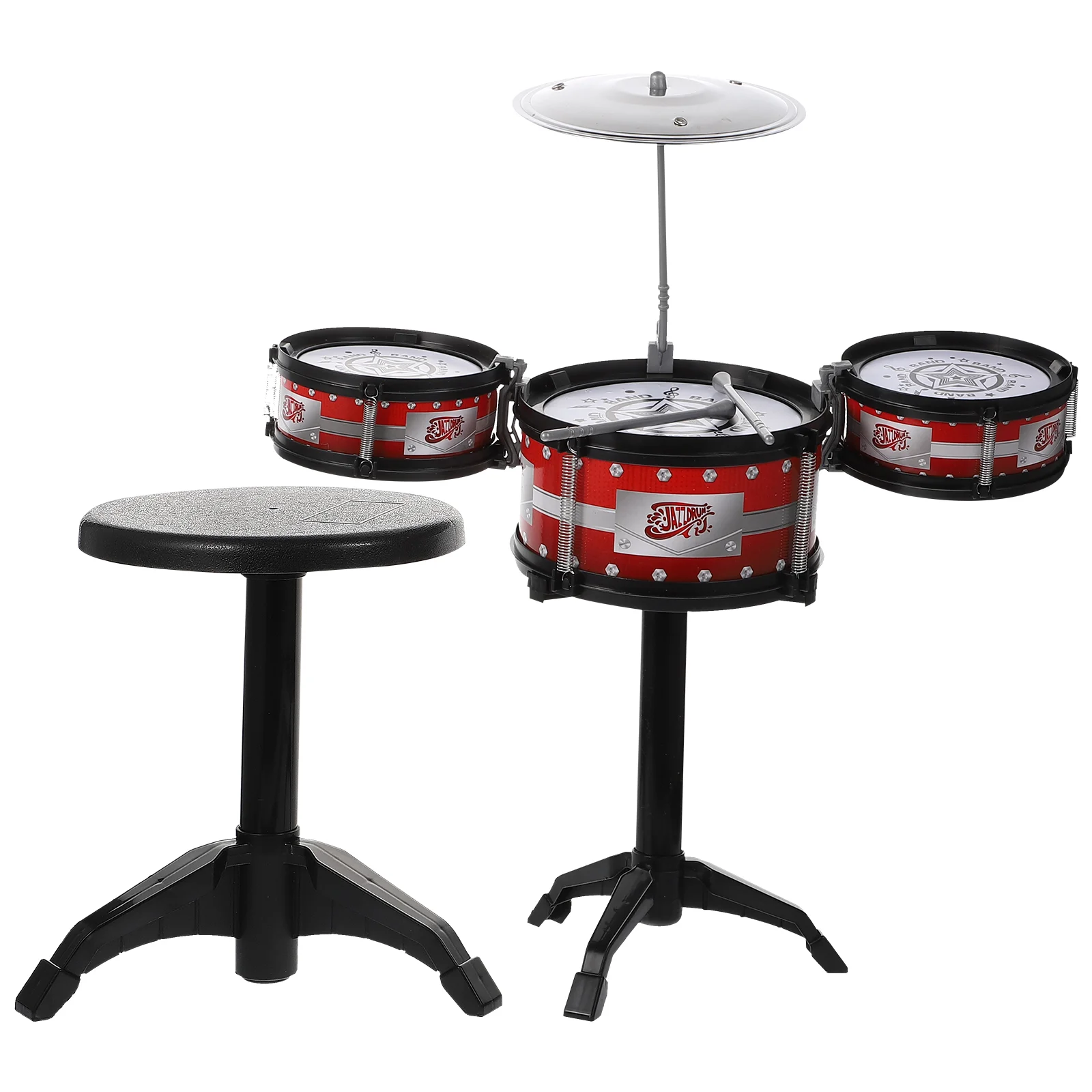 

1 Set Creative Kids Drum Set Toys Children Educational Toys (Assorted Color)