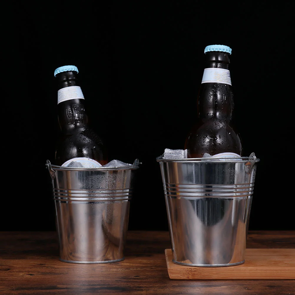 Маленькие железные корзины-ведра контейнеры для хранения еды жареной курицы