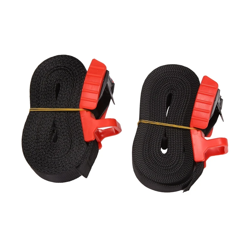 

2PCS Surfboard Car Roof Rack Tie Down Straps Universal Luggages Lash Securing Strap With Metal Cam Buckle 4.5M