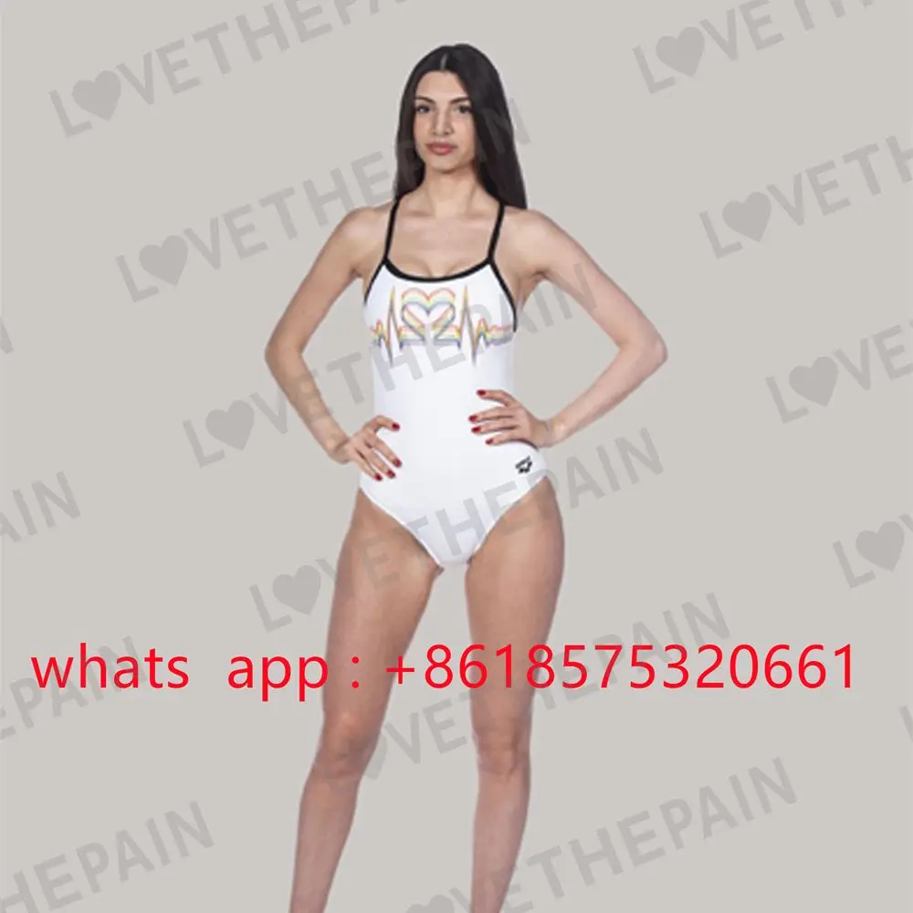 

2022 New Summer Women Sexy Thin Belt Swimsuit One-piece Triangle Athletic Sports Quick-drying Functional Training Wear Swimsuit