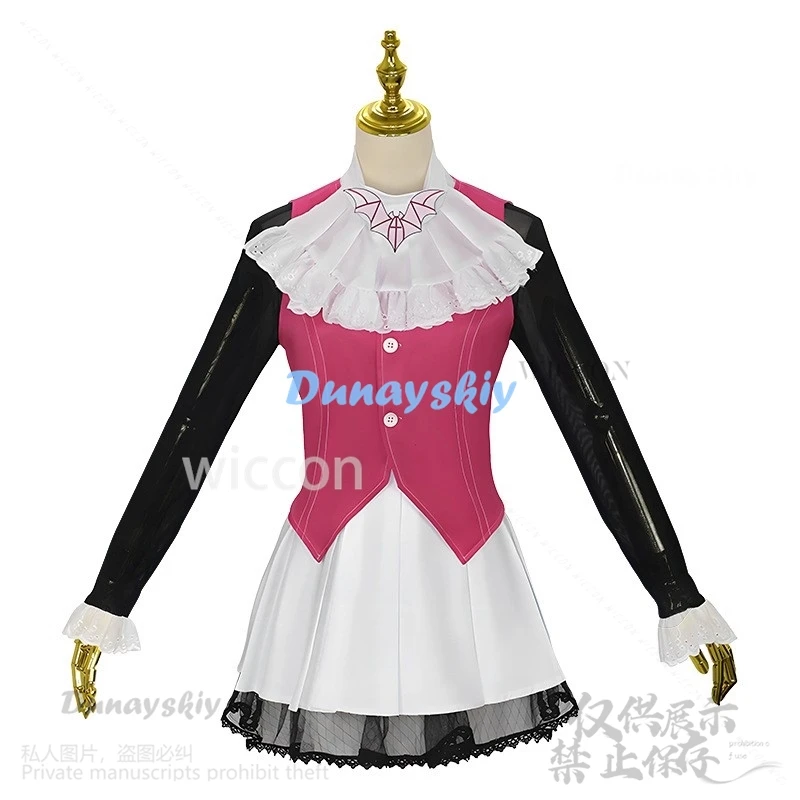 Аниме фильм монстр косплей костюм Дракулауры высокая девушка JK школьное платье