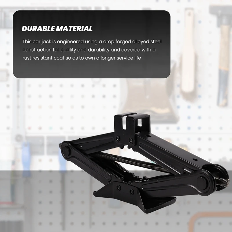 Автомобильный ножничный домкрат вместимостью 2 тонны (4000 фунтов) портативный