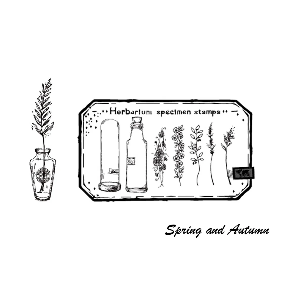 

Stamp Signet Smooth Surface Plant Flower Mounted Seal Set Children Fine Workmanship for DIY Craft Card Making Letters Type 1