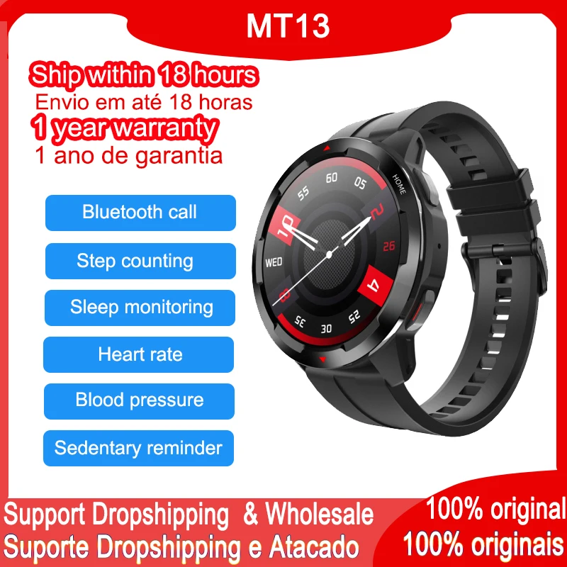 

Смарт-часы MT13 VS M40 для мужчин и женщин, 1,32 дюйма, 360*360, HD экран, Bluetooth, водозащита IP67