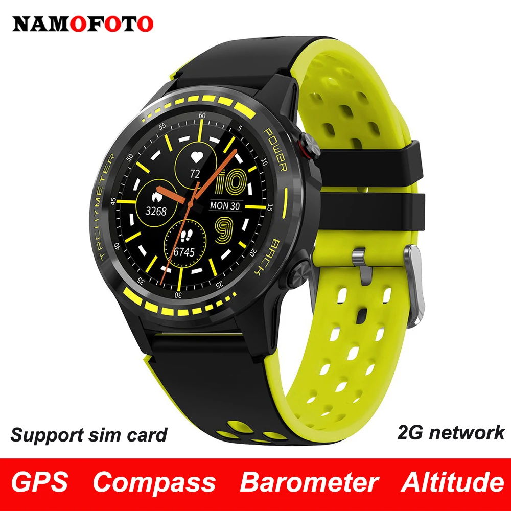 

Смарт-часы с Bluetooth, GPS, компасом, барометром, SIM-картой