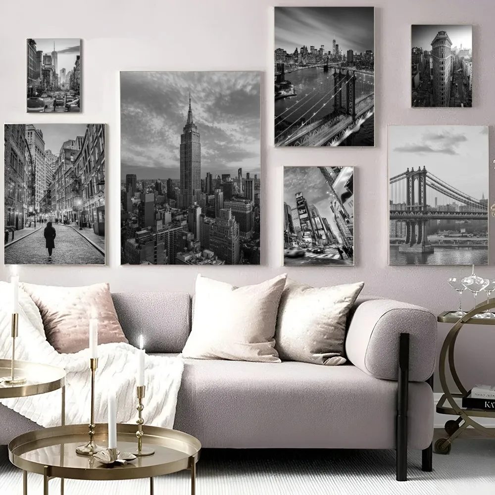 Классические постеры с фильмами Нью-Йорка винтажные наклейки для декора комнаты