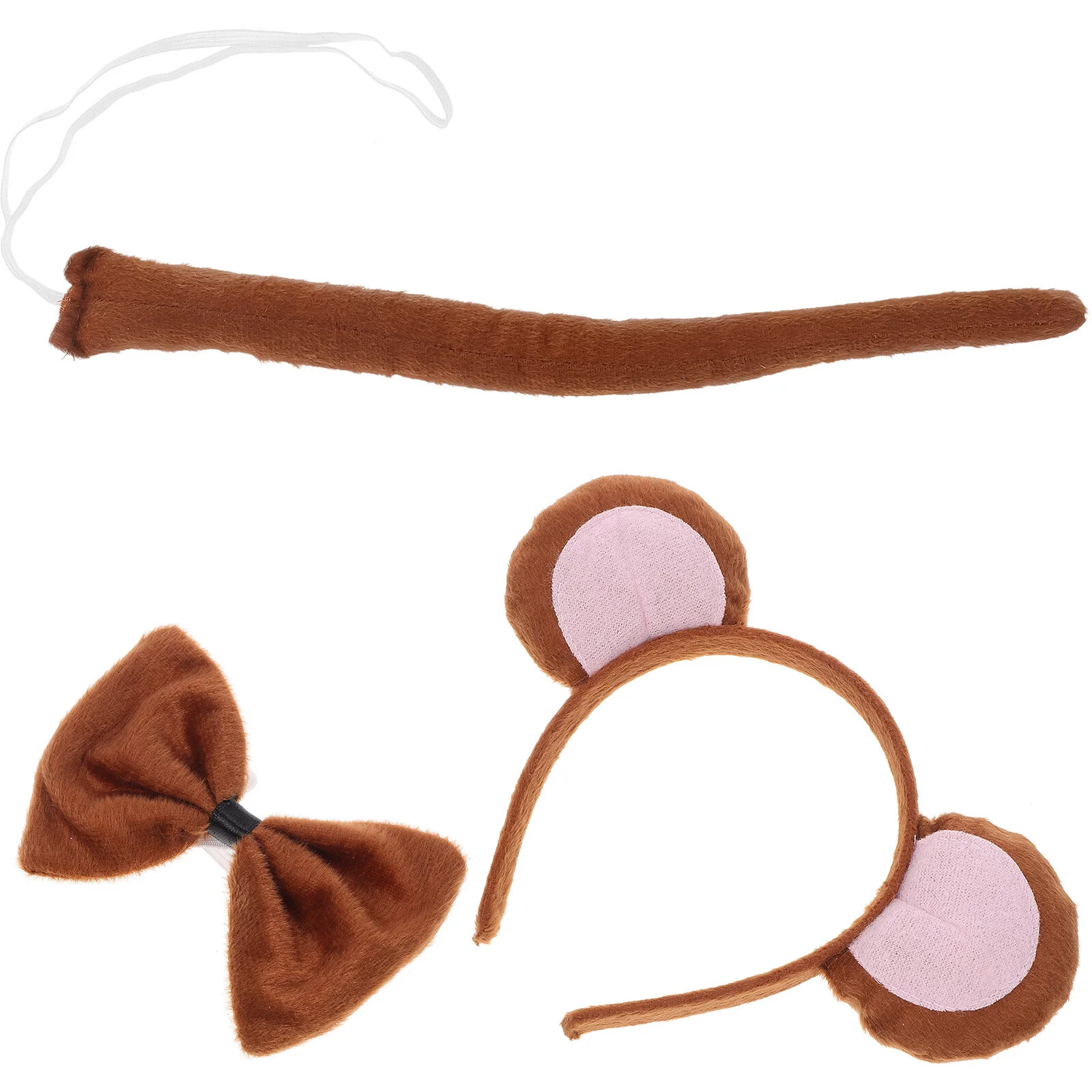 

Monkey Ears Headband Cosplay Outfits Party Costume Prop Animal Accessories Set Festival Headdress Halloween Cloth Child