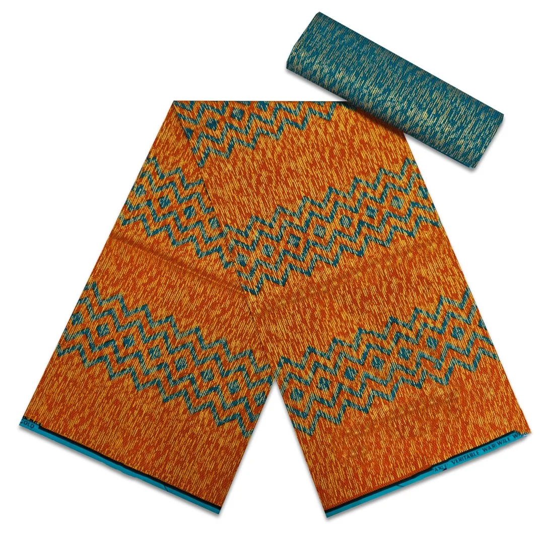 Африканская ткань 2024 Анкара с золотым воском Нигерия Гана стильная швейное