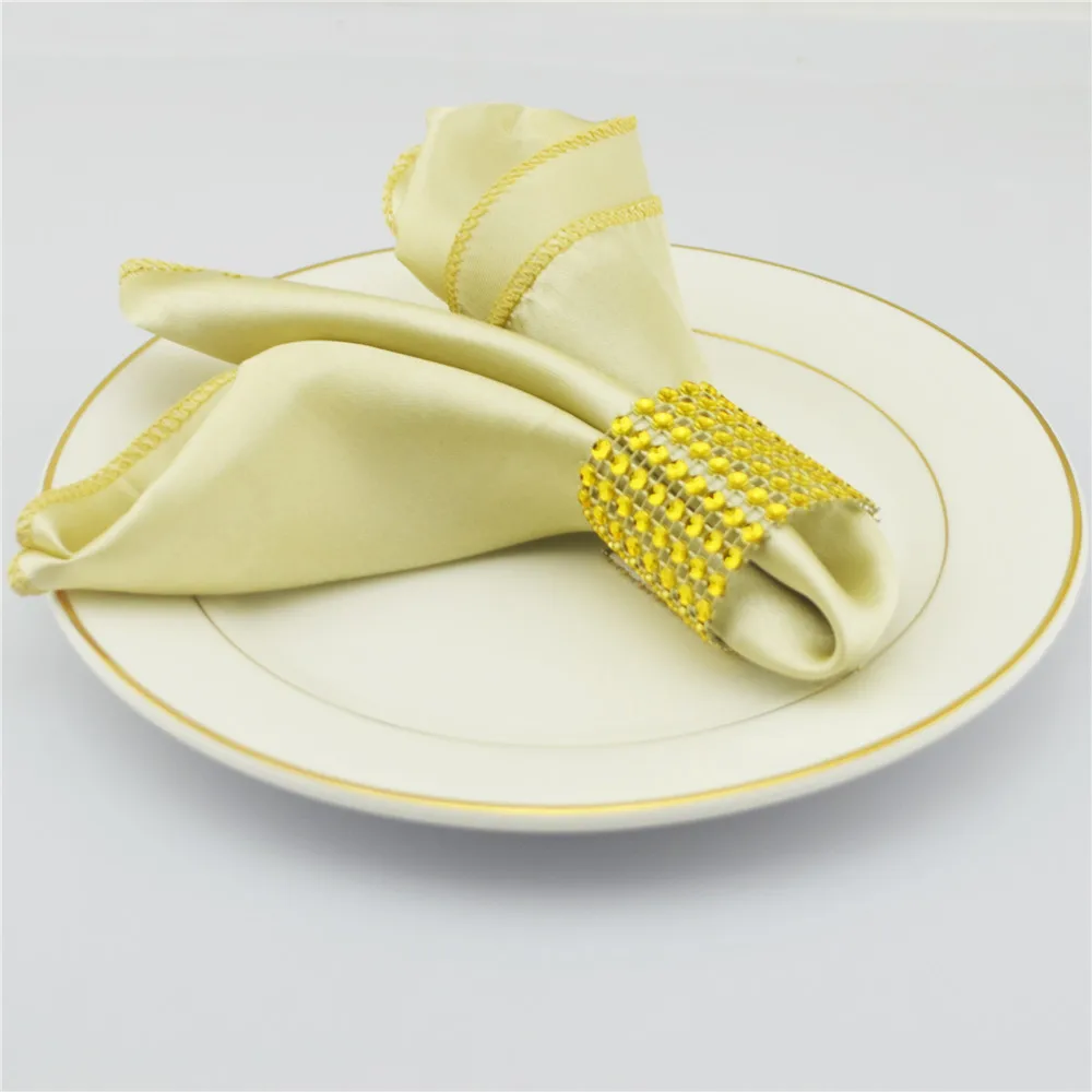 

10pcs Satin Square 29cm Napkins Wedding Birthday Christmas Party Event Decor Home Supplies Handkerchief Table Dinner Tea Napkin