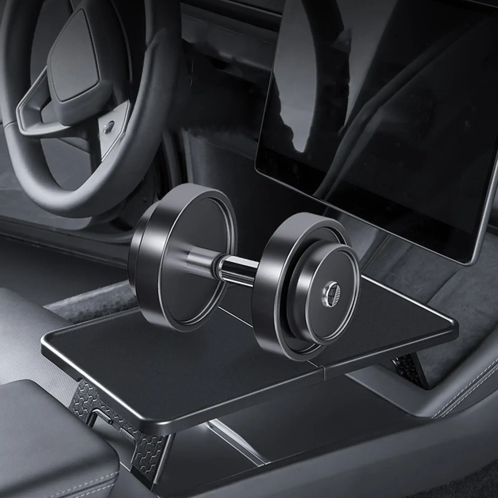 Складной поднос для еды в автомобиле подставка стаканов с водой нескользящий