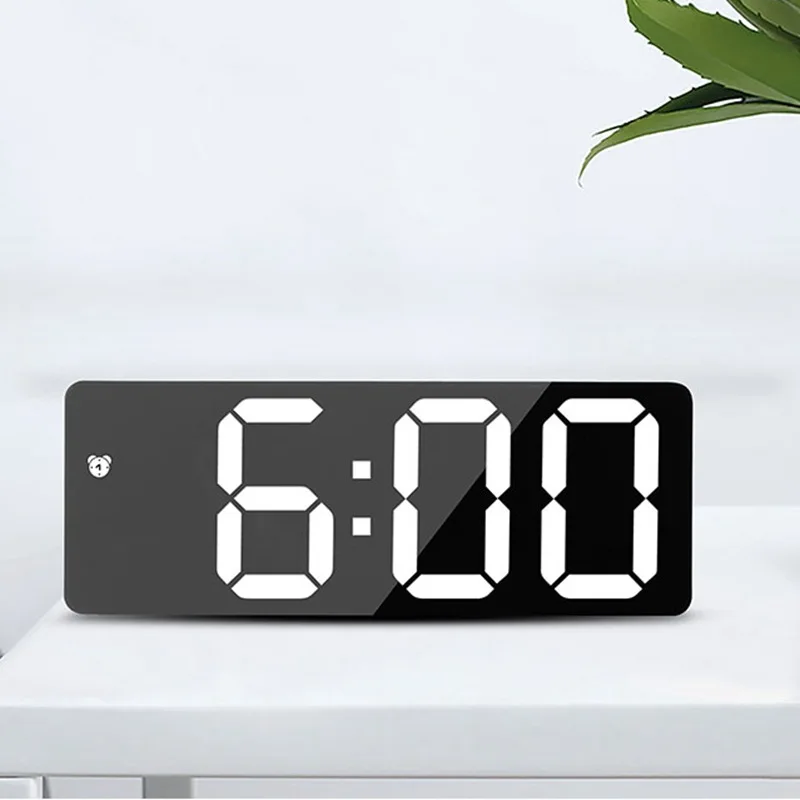 

New LED Bedside Clock Digital Smart Alarm Clock Desktop Table Electronic Desk Watch USB Wake Up Clocks Snooze Function Clocks
