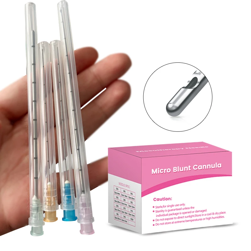 18G 20G 21G 22G 23G 25G 27G 30G Одноразовая каюля с микротухим наконечником для наполнителя
