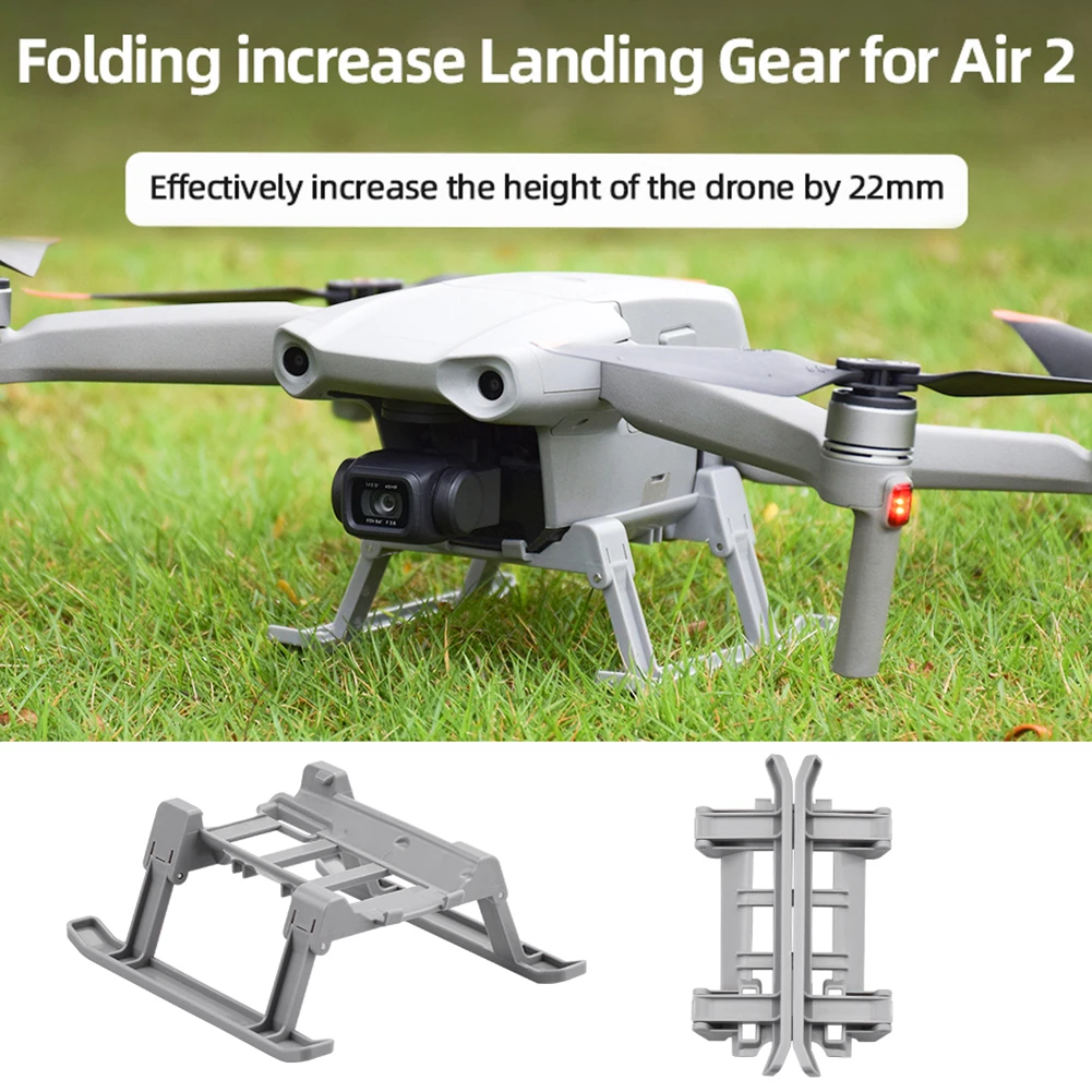 For DJI Mavic Air 2 / Air 2S Foldable Landing Gear Extended Height Leg Support Protector Increased Height Tripod Stand