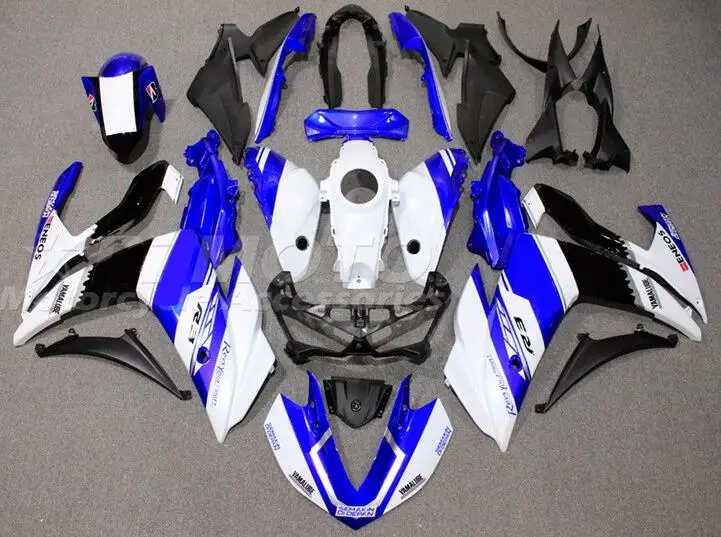 

4Gifts New ABS Whole JP Motorcycle Fairings Kits Fit For YAMAHA R3 R25 2015 2016 2017 2018 15 16 17 18 Bodywork Set Blue White