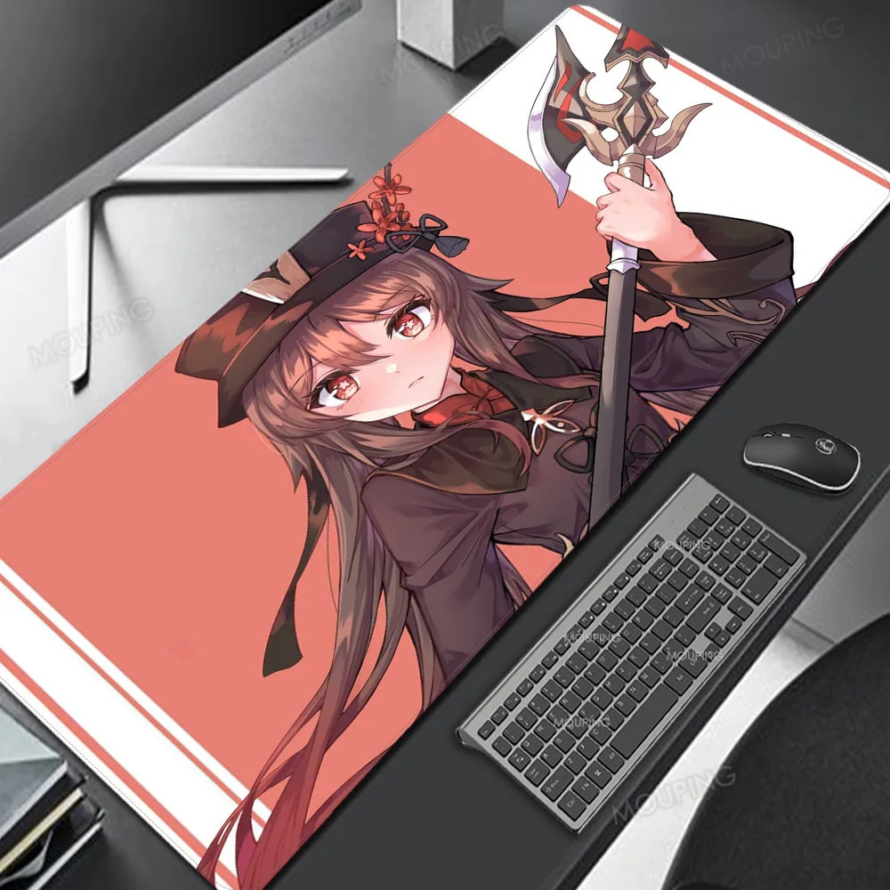 

Hutao Mouse Pad Rubber Deskmat Office Computer Gaming Accessories Cute Anime Japanese Cartoon Figure Girls Kawaii 800x300 Xxl