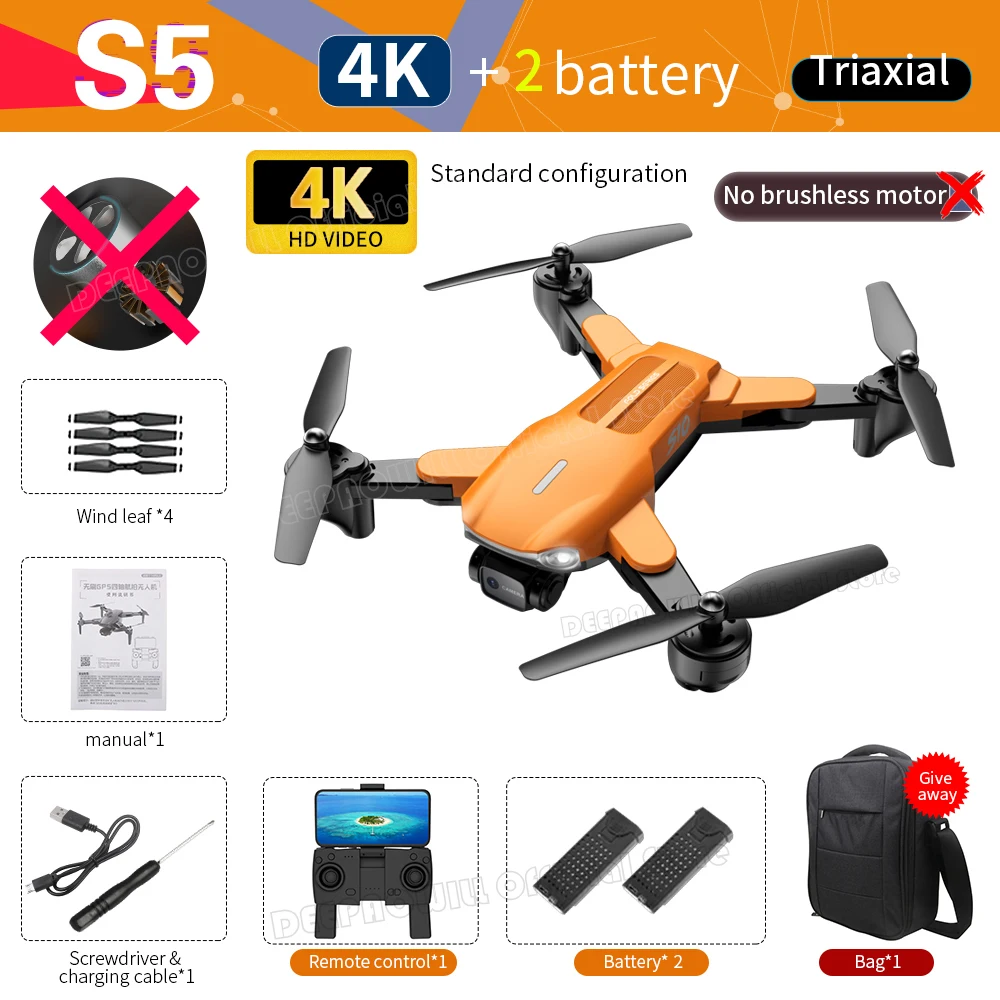 

New S10 Drone Professional 4K Hd Camera Drones Wifi Fpv Gps Rc Quadcopter Distance 300m Pk f10 Dron Quadcopt