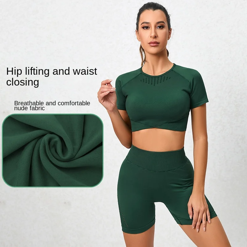 Sports Suit Seamless Yoga Suit Sports Skinny Running Workout Clothes Yoga Set  Gym Set Women  Workout Clothes For Women