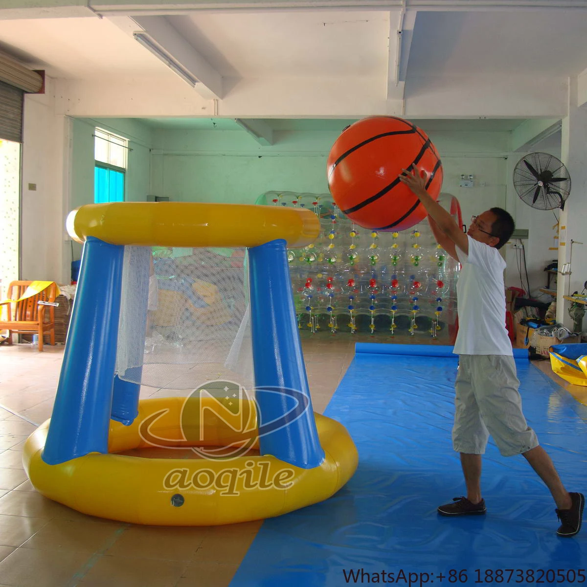 Высококачественная популярная надувная игра для баскетбольного кольца Bungee Run
