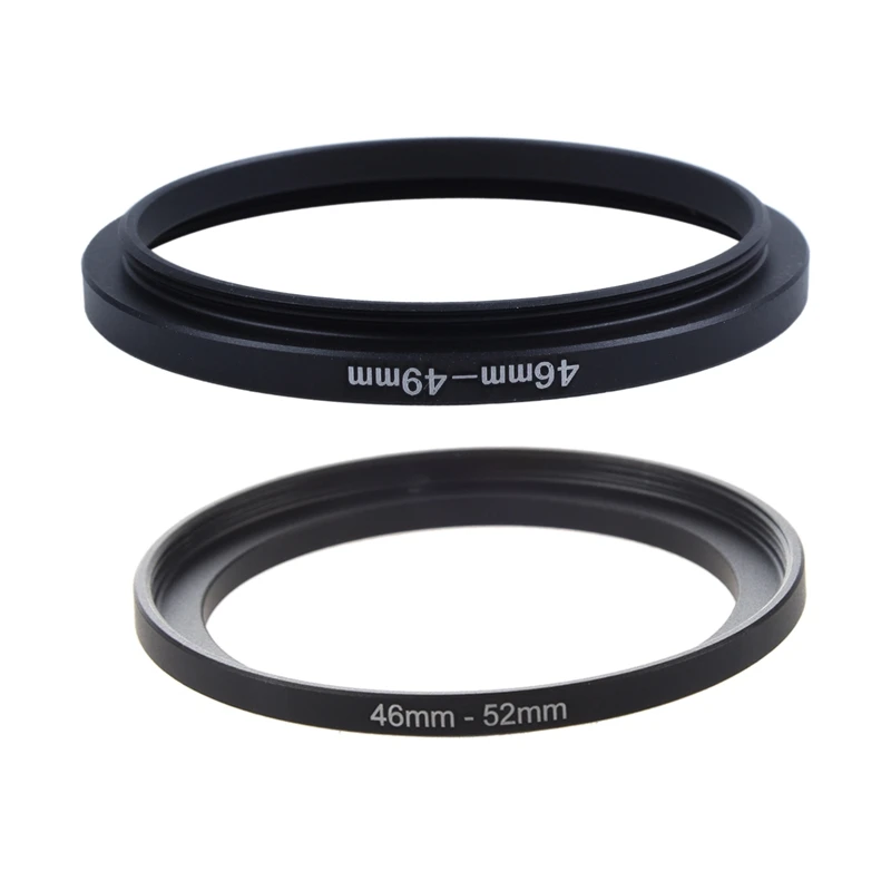 

Металлическое переходное кольцо-адаптер для фильтра 3c-46 мм до 52 мм и переходное кольцо для объектива 46 мм-49 мм