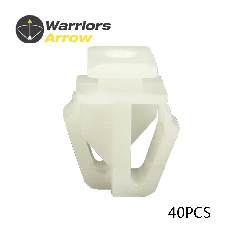 

40Pcs Moulding Clip Retainer Plastic White 75306-SZA-A01 75306SZAA01 For Honda Pilot 2009 2010 201