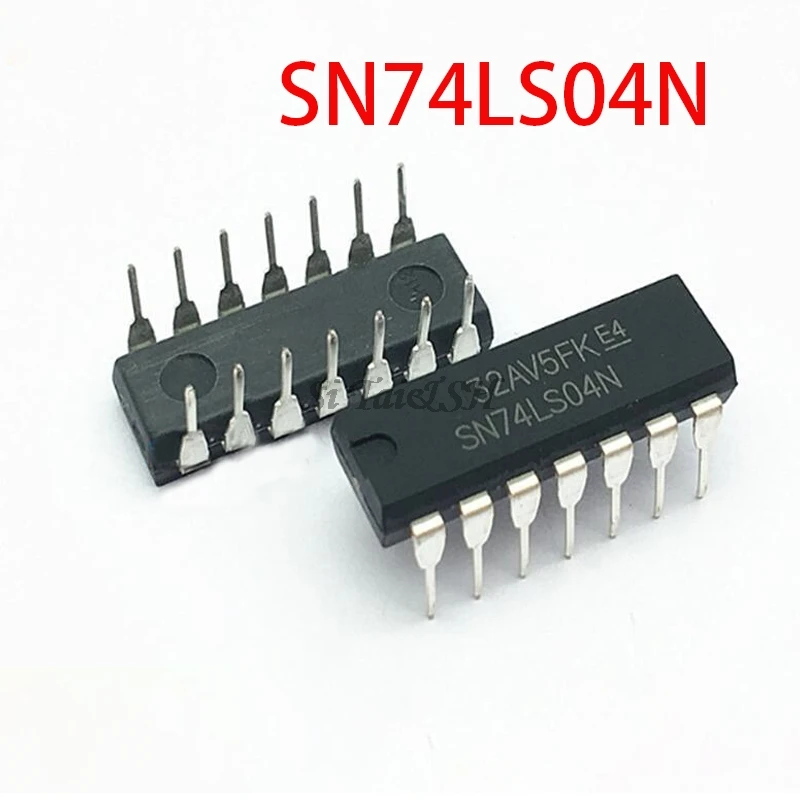 10 шт. SN74LS04N DIP14 SN74LS04 DIP 74LS04N 74LS04 DIP-14 HD74LS04P Новый и оригинальный IC