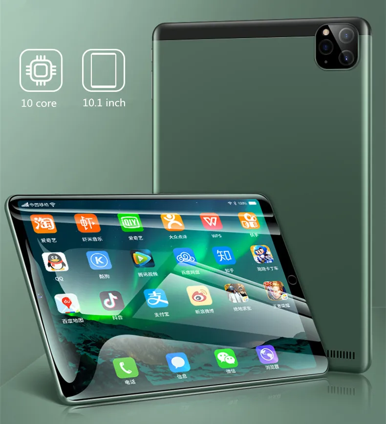 Фото Планшет Pad Pro, 10 дюймов, 8 ГБ ОЗУ, 256 Гб ПЗУ, планшет на Android 10,0, планшеты с двумя вызовами, GPS, 10 ядер, планшетный ПК Google Play Type-C №2