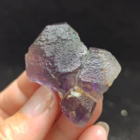 34 4gnatural rare dream purple fluorite cluster mineral teaching specimen stone and crystal healing home decoration