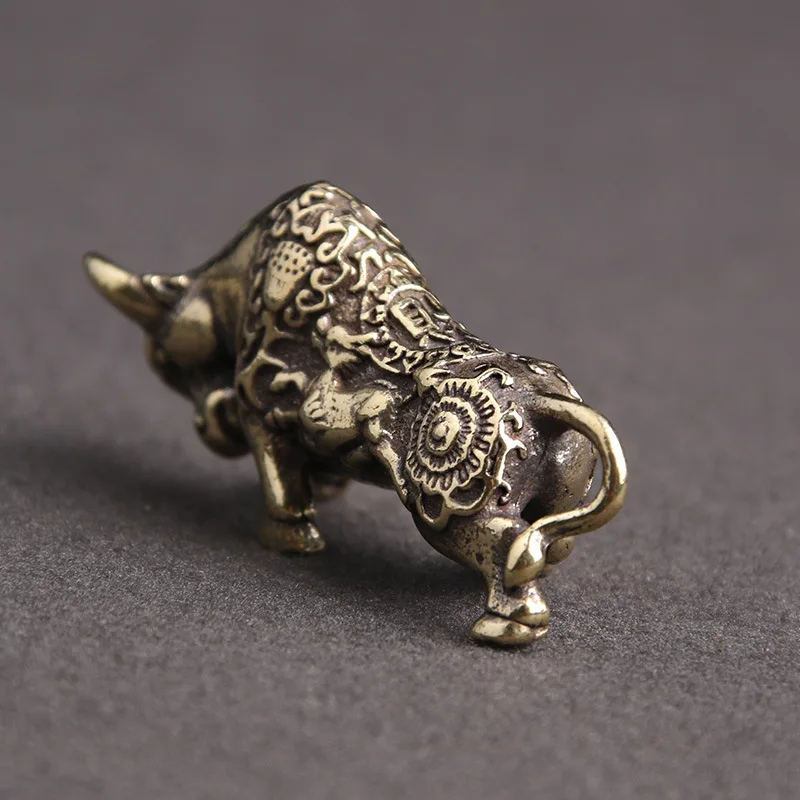 Новая латунная статуя удачи украшения для дома медная миниатюрная фигурка