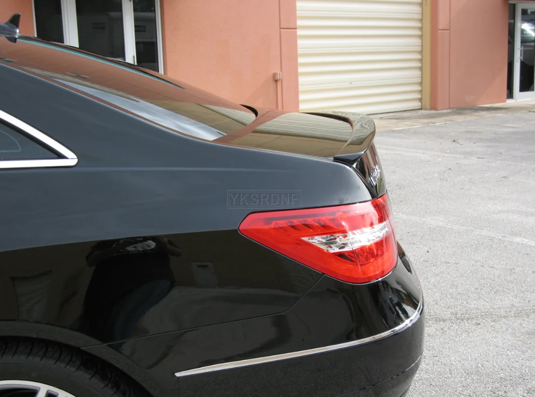 E class w207 c207 carbon fiber rear bumper trunk spoiler wings for mercedes 2010 - 2016 2-door coupe convertible e250 e200