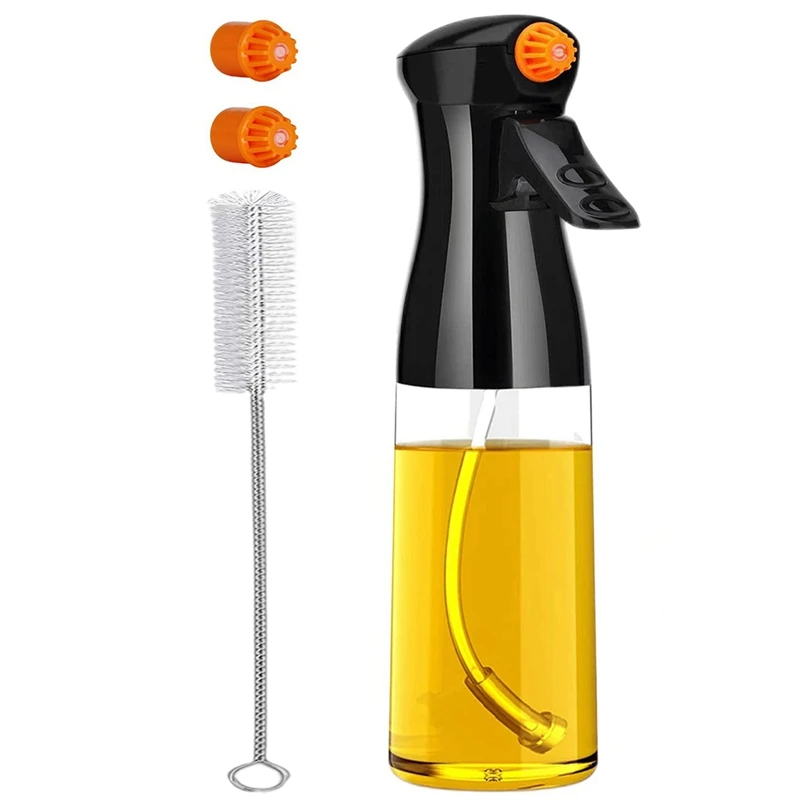 

2X Oil Sprayer For Cooking, Olive Oil Sprayer Mister, Oil Spray Glass Bottle, Food Grade Oil Spritzer For Air Fryer, BBQ