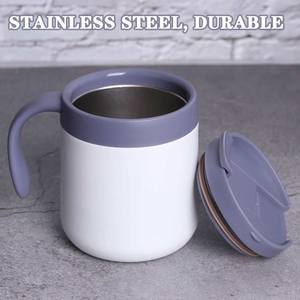 

Stainless Steel Coffee Mug Portable Stainless Steel Water Bottle Men Women E2S
