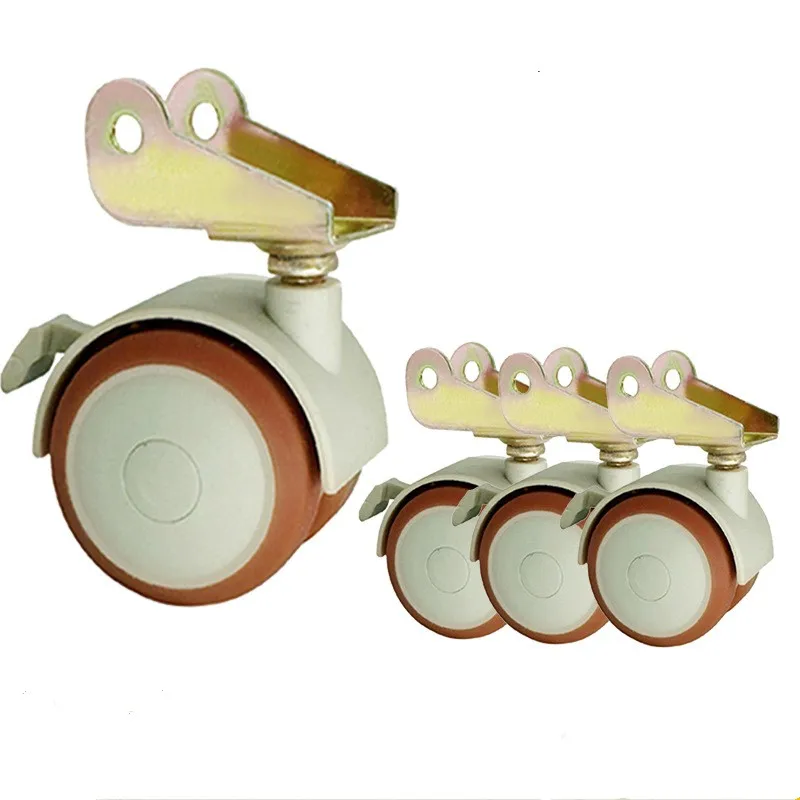 4 шт./партия Универсальные ролики с резиновым покрытием